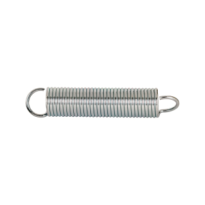 FHC Extension Spring - Spring Steel Construction - Nickel-Plated Finish - 0.072 Ga x 5/8" x 3-1/4" - Single Loop Open - (2-Pack)