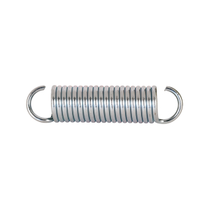 FHC Extension Spring - Spring Steel Construction - Nickel-Plated Finish - 0.105 Ga x 3/4" x 3-1/8" - Single Loop Open - (2-Pack)