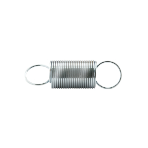 FHC Extension Spring - Spring Steel Construction - Nickel-Plated Finish - 0.028 Ga x 7/16" x 1-1/2" - Closed Single Loop - (2-Pack)